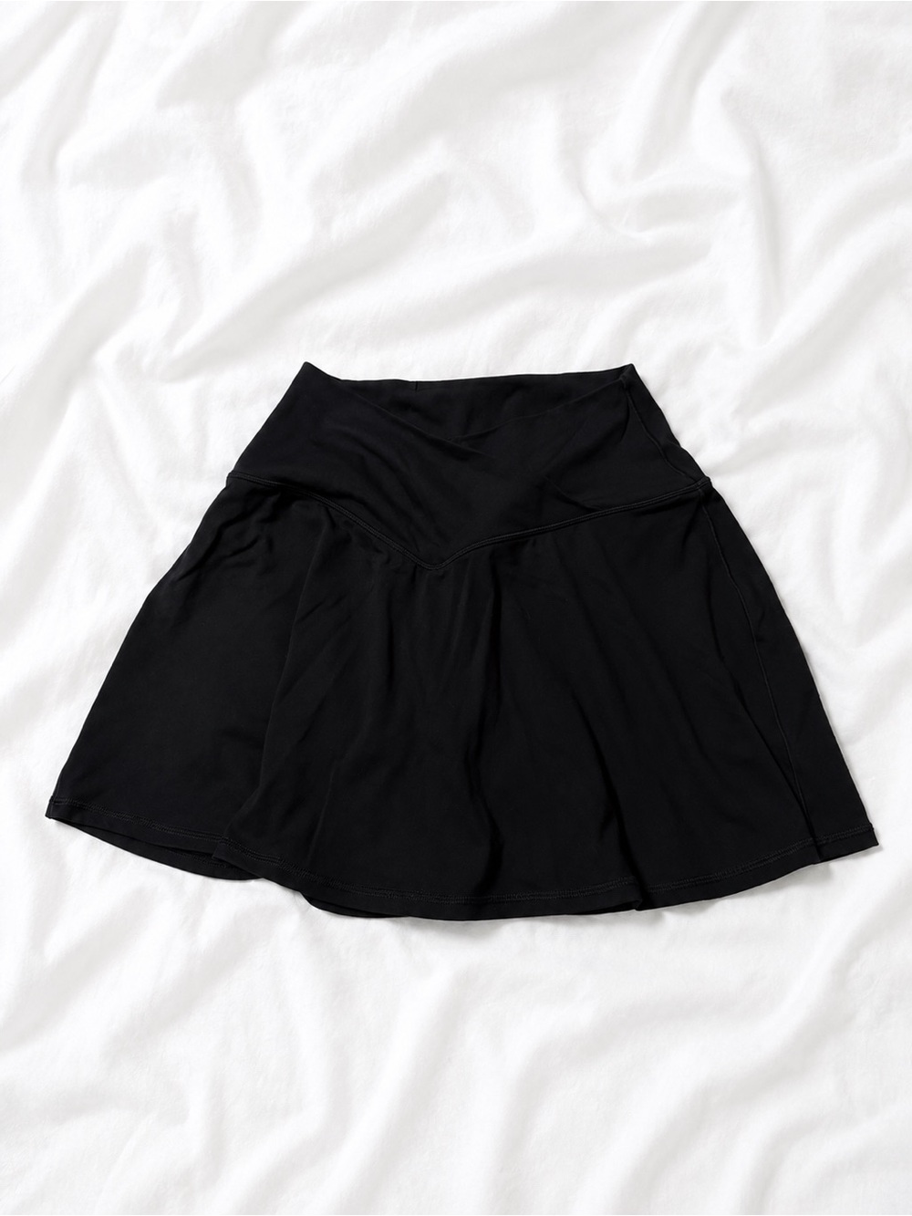 aerie Black A-Line Mini Skirt